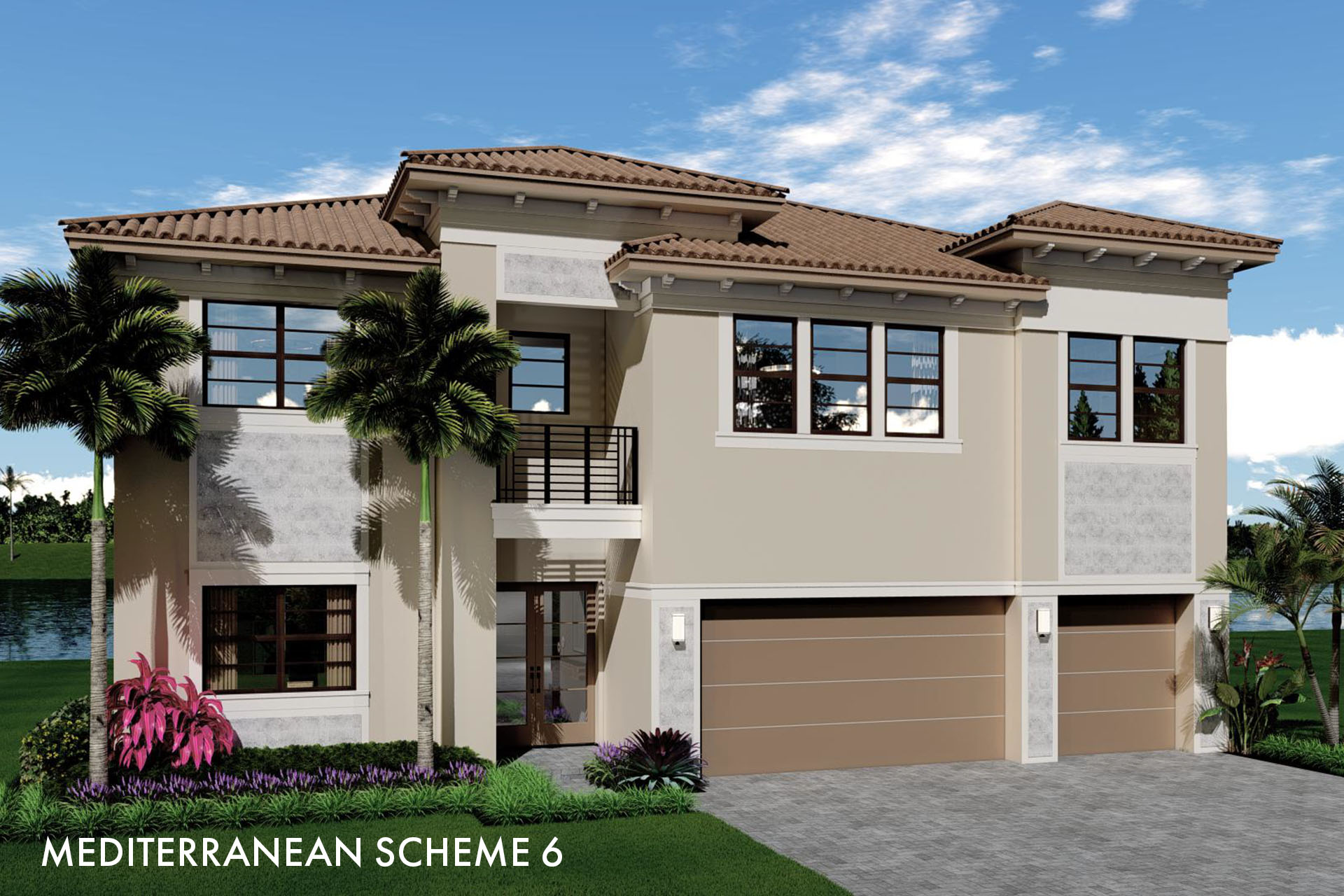 2 Story Mediterranean Scheme #6